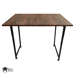 میز پایه بلند تاشو یک تکه نمای مایل