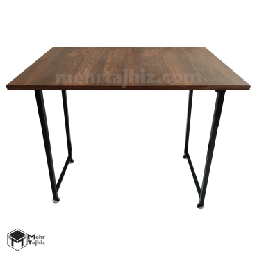 میز پایه بلند تاشو یک تکه نمای مایل