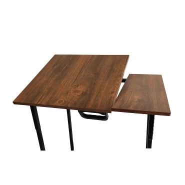 میز پایه کوتاه پایه بلند (دو حالته) 50 در 70 دو تکه